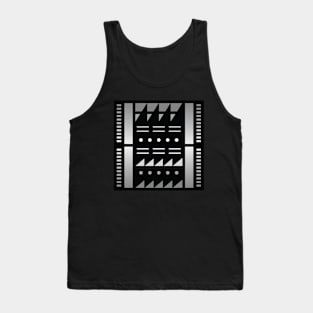 “Dimensional Angles (2)” - V.1 Grey - (Geometric Art) (Dimensions) - Doc Labs Tank Top